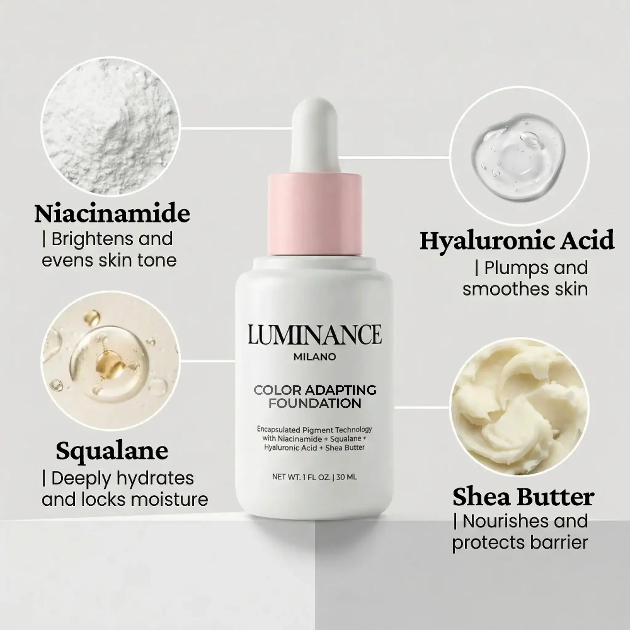 Color Adapting Foundation by Luminance Milano - Image 8